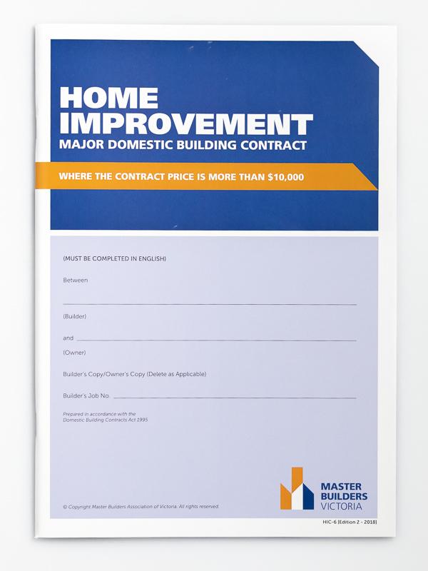 Home Improvement Contract (HIC-6)