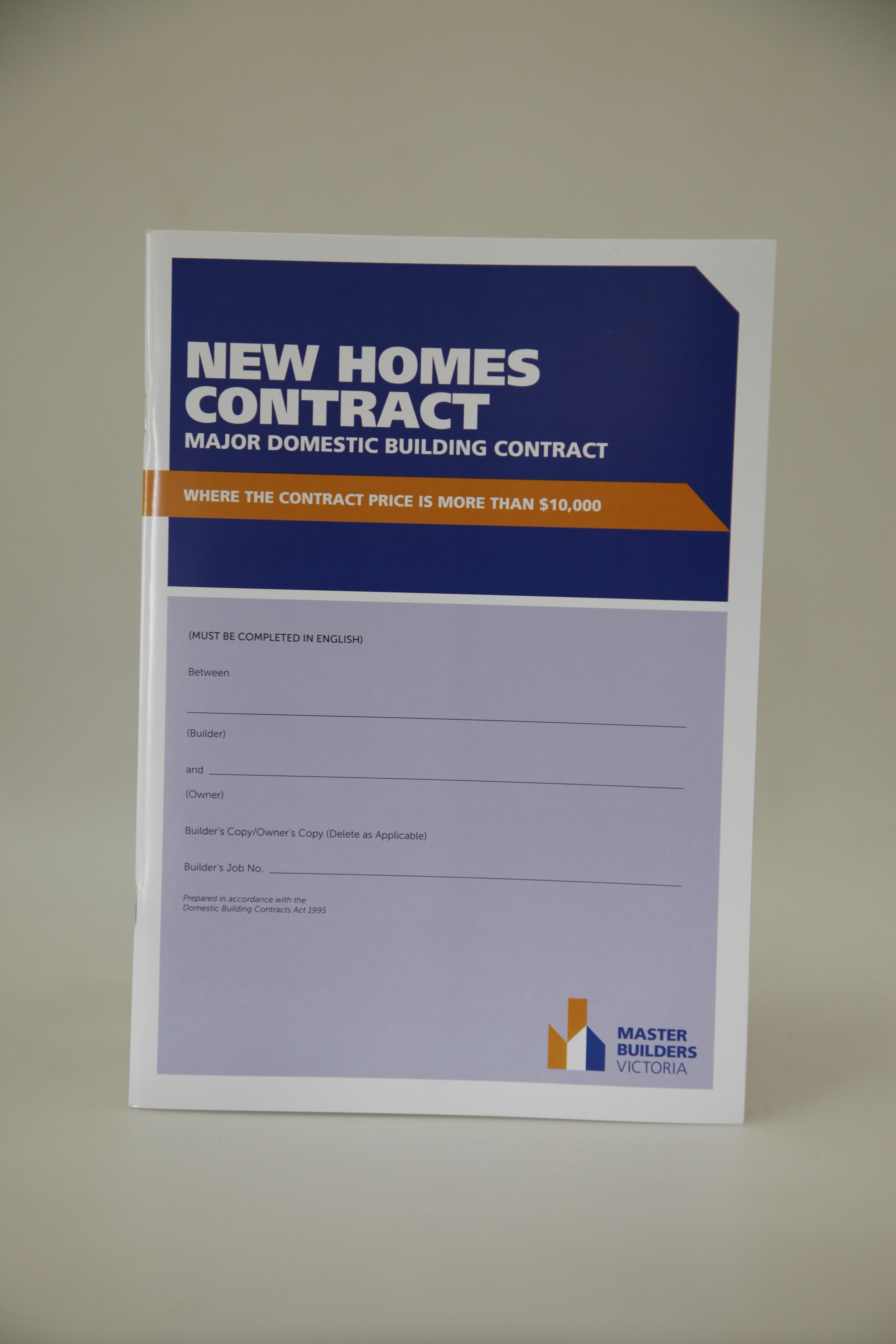 New Homes Contract Hc 7 Mbav Com Au